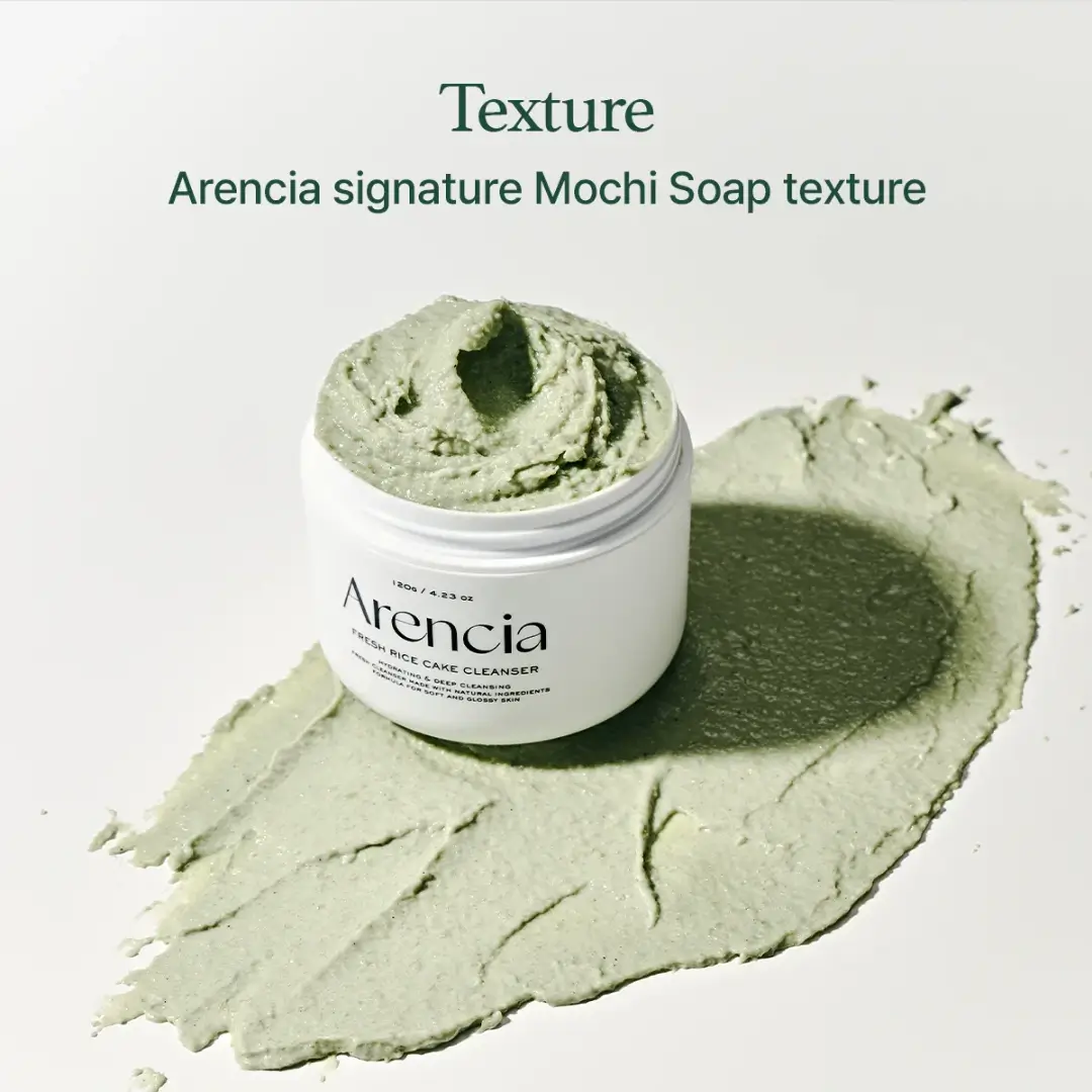 شوینده موچی برنج و چای سبز آرنسیا Arencia مدل Fresh Green وزن 120 گرم - تصویر 2